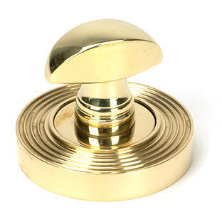 From The Anvil - Round Thumbturn Set (Plain) - Polished Brass - 50750 - Choice Handles