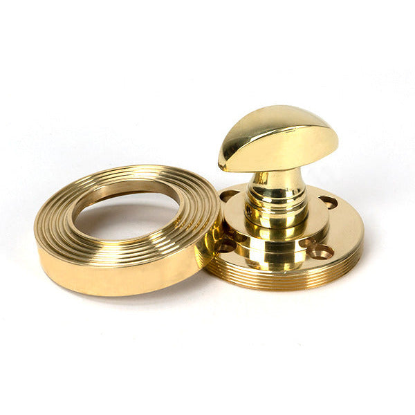 From The Anvil - Round Thumbturn Set (Plain) - Polished Brass - 50750 - Choice Handles