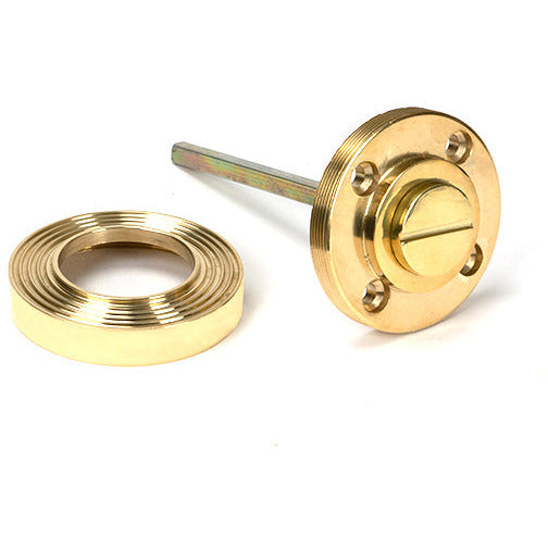 From The Anvil - Round Thumbturn Set (Plain) - Polished Brass - 50750 - Choice Handles