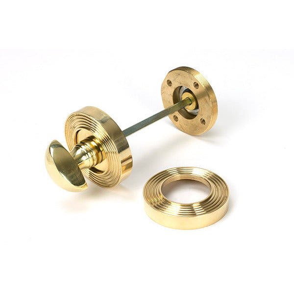 From The Anvil - Round Thumbturn Set (Plain) - Polished Brass - 50750 - Choice Handles