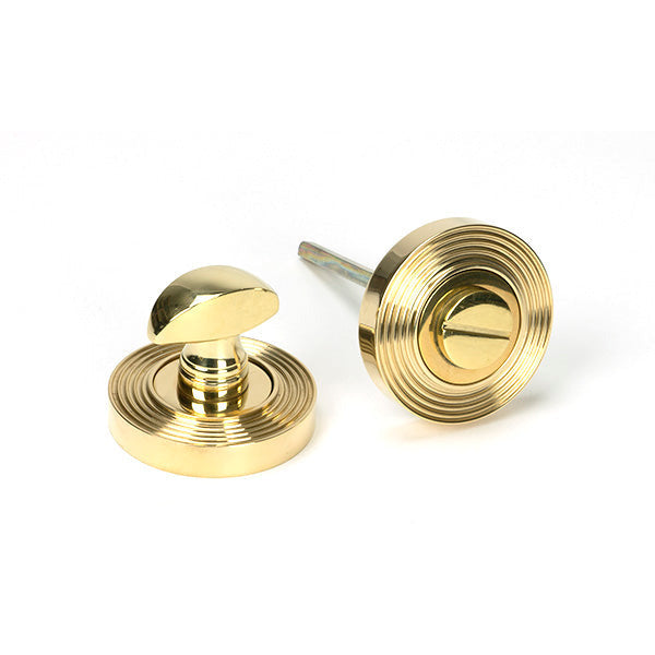From The Anvil - Round Thumbturn Set (Plain) - Polished Brass - 50750 - Choice Handles