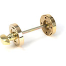 From The Anvil - Round Thumbturn Set (Art Deco) - Polished Brass - 50751 - Choice Handles