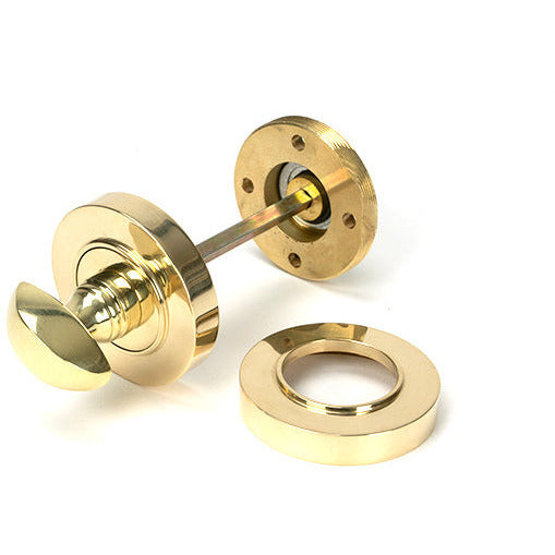 From The Anvil - Round Thumbturn Set (Beehive) - Polished Brass - 50752 - Choice Handles