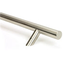 From The Anvil - 1.5m Offset T Bar Handle Bolt Fix 32mm Diameter - Satin Marine SS (316) - 50780 - Choice Handles