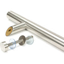 From The Anvil - 1.8m Offset T Bar Handle Bolt Fix 32mm Diameter - Satin Marine SS (316) - 50783 - Choice Handles