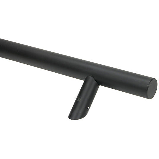 From The Anvil - 0.6m Offset T Bar Handle Secret Fix 32mm Diameter - Matt Black - 50785 - Choice Handles