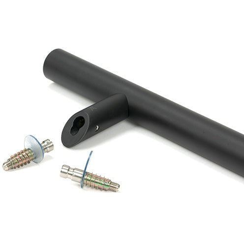 From The Anvil - 1.2m Offset T Bar Handle Secret Fix 32mm Diameter - Matt Black - 50791 - Choice Handles