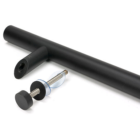 From The Anvil - 1.5m Offset T Bar Handle Bolt Fix 32mm Diameter - Matt Black - 50795 - Choice Handles