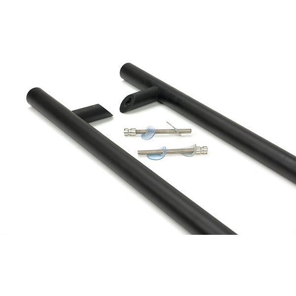 From The Anvil - 1.8m Offset T Bar Handle B2B 32mm Diameter - Matt Black - 50799 - Choice Handles