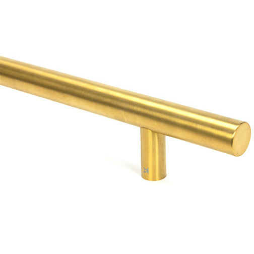 From The Anvil - 0.9m T Bar Handle Bolt Fix 32mm Diameter - Aged Brass - 50804 - Choice Handles
