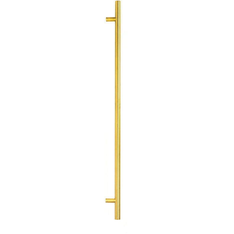 From The Anvil - 1.2m T Bar Handle Secret Fix 32mm Diameter - Aged Brass - 50806 - Choice Handles