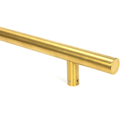 From The Anvil - 1.2m T Bar Handle Secret Fix 32mm Diameter - Aged Brass - 50806 - Choice Handles
