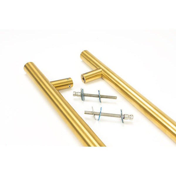 From The Anvil - 1.5m T Bar Handle B2B 32mm Diameter - Aged Brass - 50811 - Choice Handles