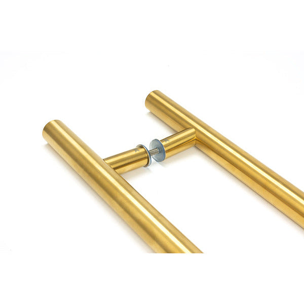 From The Anvil - 1.5m T Bar Handle B2B 32mm Diameter - Aged Brass - 50811 - Choice Handles