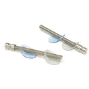 From The Anvil - 100mm Back to Back Fixings for T Bar (2) - Offset - Satin Stainless Steel - 50817 - Choice Handles