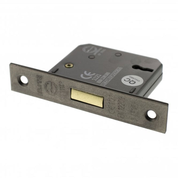 Atlantic 3 Lever Key Deadlock [CE] 2.5" 63mm - Distressed Silver - ALKDEAD3LK25DS - Choice Handles