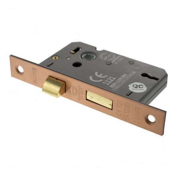 Atlantic 3 Lever Key Sashlock [CE] 2.5" 63mm - Urban Satin Copper - ALKSASH3LK25USC - Choice Handles