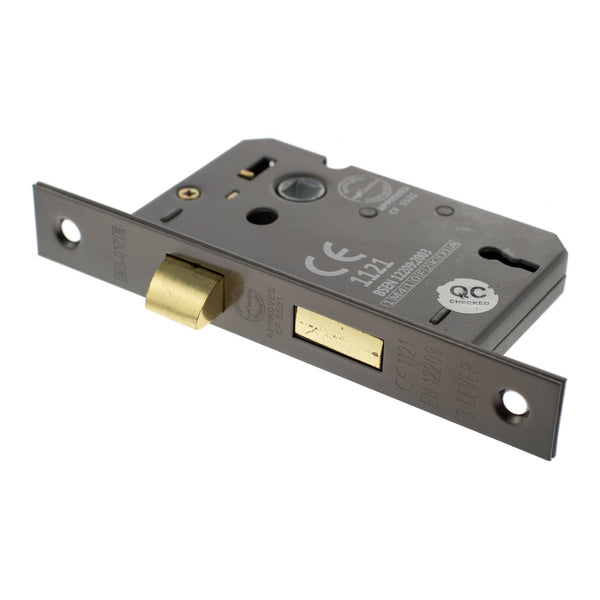 Atlantic 3 Lever Key Sashlock [CE] 2.5" 63mm - Urban Bronze - ALKSASH3LK25UB - Choice Handles