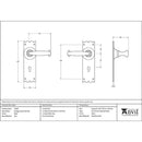 From The Anvil - Cottage Lever Lock Set - Black - 73106 - Choice Handles
