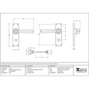 From The Anvil - Straight Lever Bathroom Set - Antique Pewter - 73117 - Choice Handles