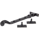 From The Anvil - 8" Rosehead Stay - Black - 73134 - Choice Handles