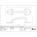 From The Anvil - 8" Gothic Pull Handle - Black - 73142 - Choice Handles