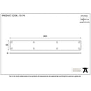 From The Anvil - 800mm Plain Fingerplate - Beeswax - 73178 - Choice Handles