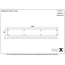 From The Anvil - 1800mm Plain Fingerplate - Black - 73181 - Choice Handles