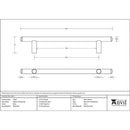 From The Anvil - 400mm Pull Handle - Black - 73187 - Choice Handles