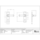 From The Anvil - MF Lever Lock Set - Black - 73205M - Choice Handles