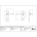 From The Anvil - Lever Lock Set - Black - 73217M - Choice Handles