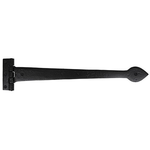 From The Anvil - Smooth 18" Cast T Hinge (pair) - Black - 73228 - Choice Handles
