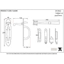 From The Anvil - Cast Suffolk Latch - Black - 73264M - Choice Handles