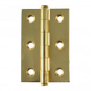 Atlantic Washered Butt Hinges 3" x 2" x 2.2mm inc Screws - Polished Brass - AWH3222PB - Pair - Choice Handles
