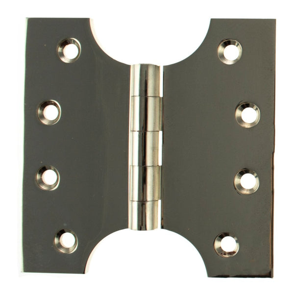 Atlantic (Solid Brass) Parliament Hinges 4" x 2" x 4" - Polished Nickel - APH424PN - Pair - Choice Handles