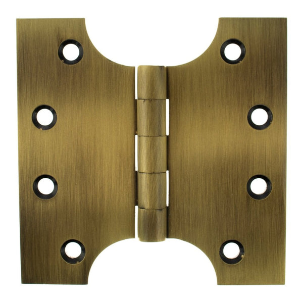 Atlantic (Solid Brass) Parliament Hinges 4" x 2" x 4" - Antique Brass - APH424AB - Pair - Choice Handles