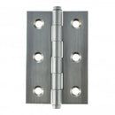 Atlantic Washered Butt Hinges 3" x 2" x 2.2mm inc Screws - Satin Chrome - AWH3222SC - Pair - Choice Handles