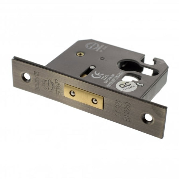 Atlantic Euro Deadlock [CE] 2.5" 63mm - Antique Brass - ALKDEADE25AB - Choice Handles