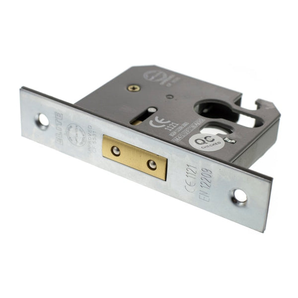 Atlantic Euro Deadlock [CE] 2.5" 63mm - Satin Chrome - ALKDEADE25SC - Choice Handles