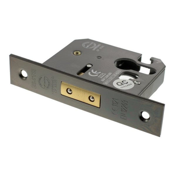 Atlantic Euro Deadlock [CE] 3" 76mm - Black Nickel - ALKDEADE3BN - Choice Handles