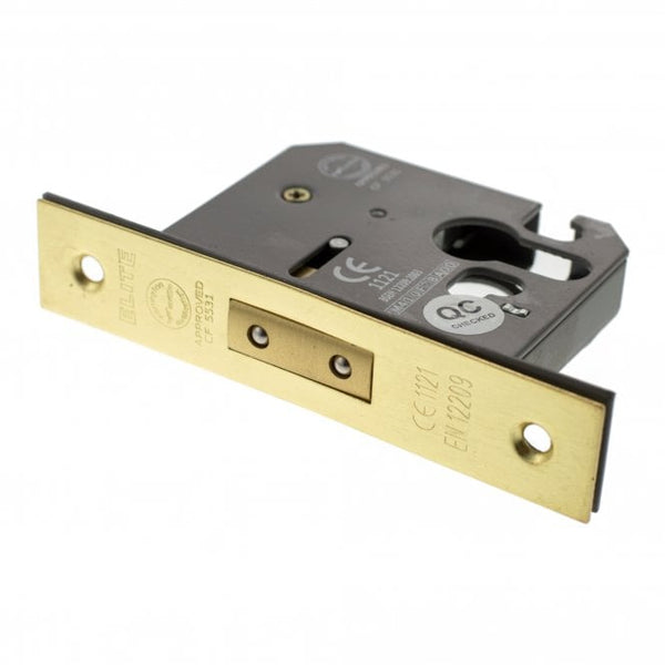 Atlantic Euro Deadlock [CE] 2.5" 63mm - Satin Brass - ALKDEADE25SB - Choice Handles