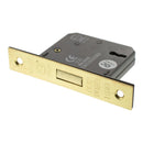Atlantic 3 Lever Key Deadlock [CE] 3" 76mm - Satin Brass - ALKDEAD3LK3SB - Choice Handles