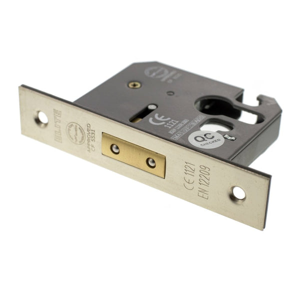 Atlantic Euro Deadlock [CE] 2.5" 63mm - Satin Nickel - ALKDEADE25SN - Choice Handles