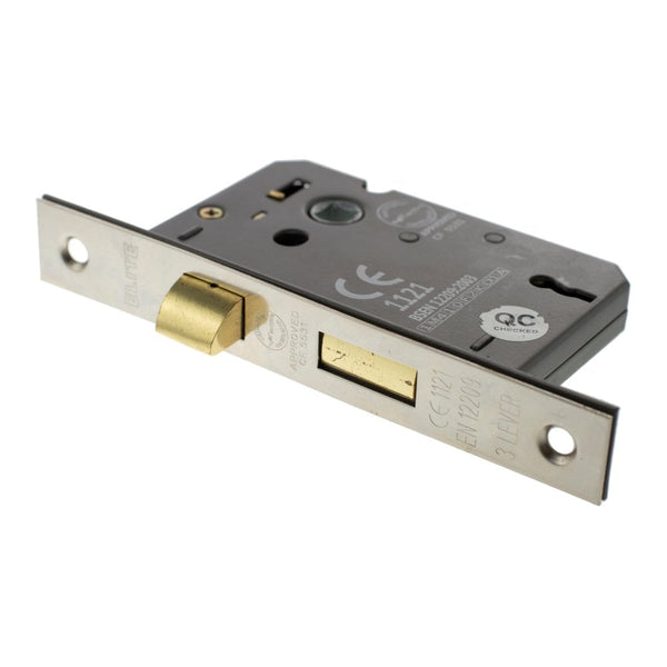 Atlantic 3 Lever Key Sashlock [CE] 3" 76mm - Satin Nickel - ALKSASH3LK3SN - Choice Handles