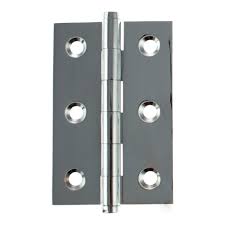 Atlantic Butt Hinges 3" x 2" x 2.2mm inc Screws - Polished Chrome - ABH3222PC - Pair - Choice Handles
