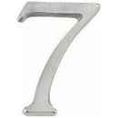 Jedo 60mm Satin Chrome Pinfix Numeral 7" - JSC-7 - Choice Handles