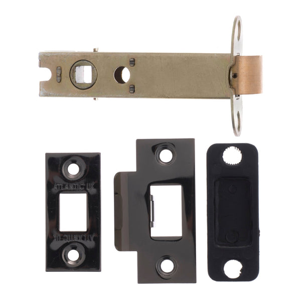 Atlantic Heavy Duty Bolt Through Tubular Latch 4" 102mm - Black Nickel - AL4BN - Choice Handles