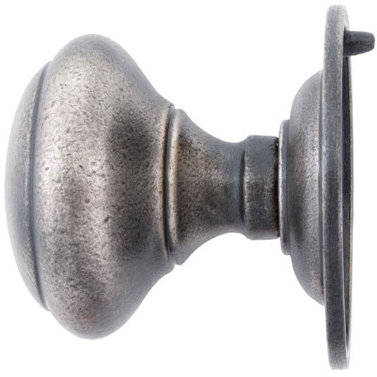 From The Anvil - Round Centre Door Knob - Antique Pewter - 83505 - Choice Handles