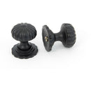 From The Anvil - Flower Cabinet Knob - Small - Black - 83507 - Choice Handles