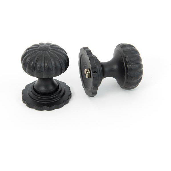 From The Anvil - Flower Cabinet Knob - Small - Black - 83507 - Choice Handles